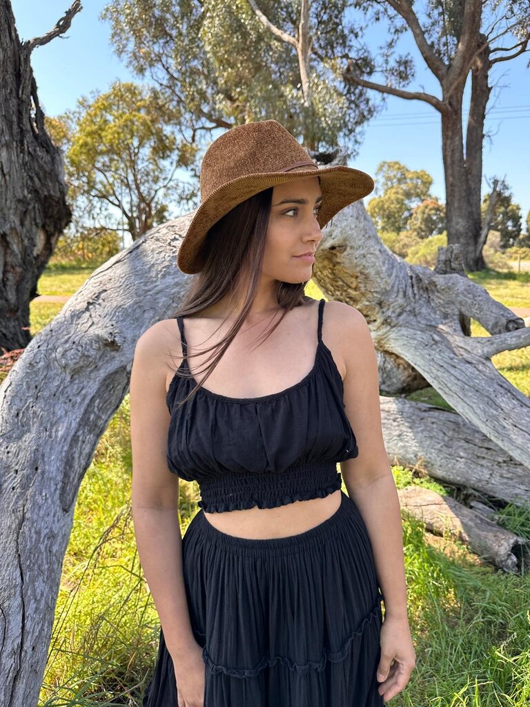 Moon Flower The Label LUCY BLACK TOP