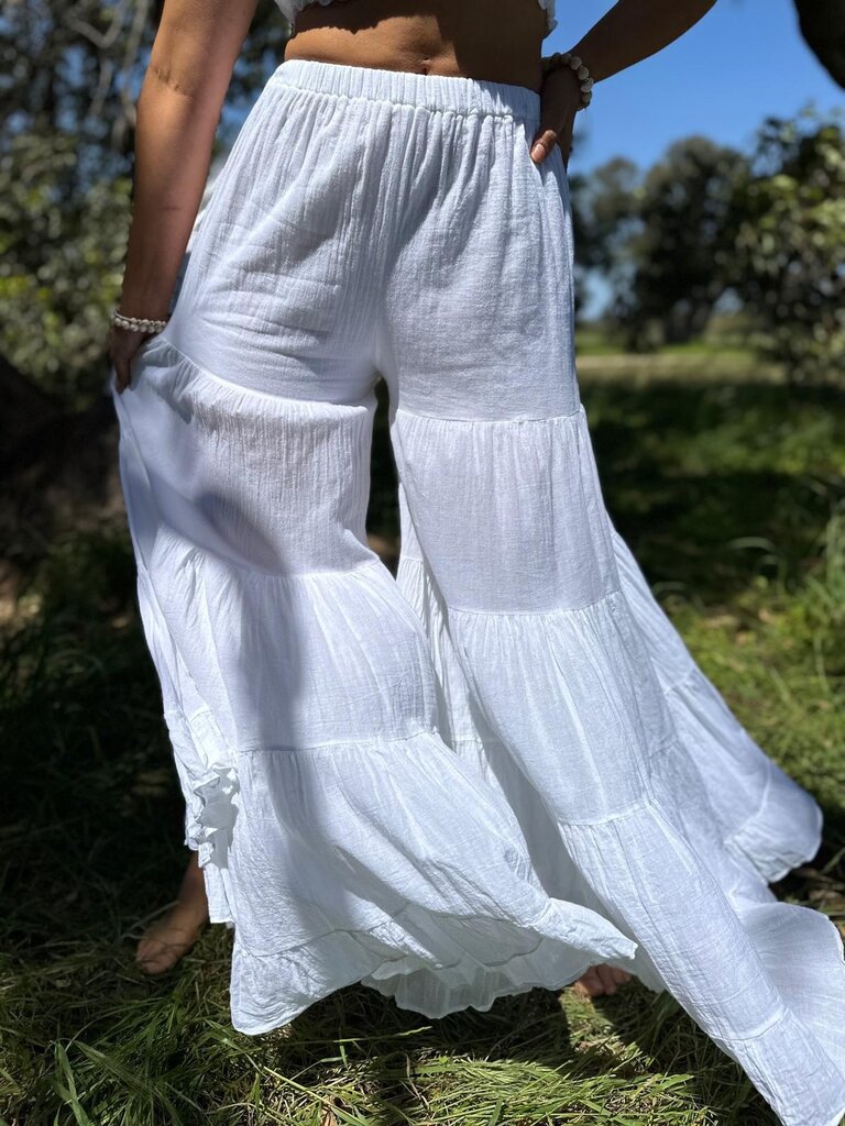 Moon Flower The Label SCOUT WHITE PANTS