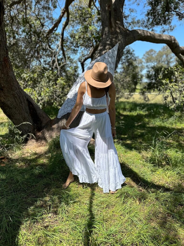 Moon Flower The Label SCOUT WHITE PANTS