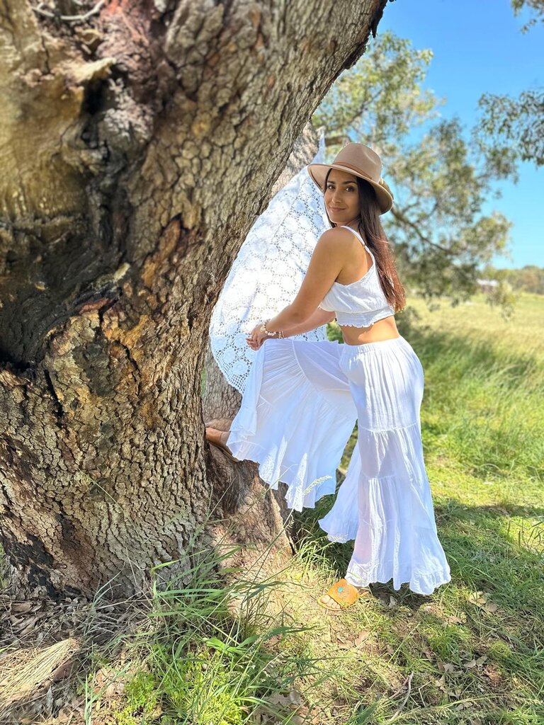 Moon Flower The Label SCOUT WHITE PANTS