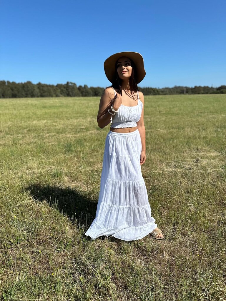 Moon Flower The Label LUCY WHITE TOP