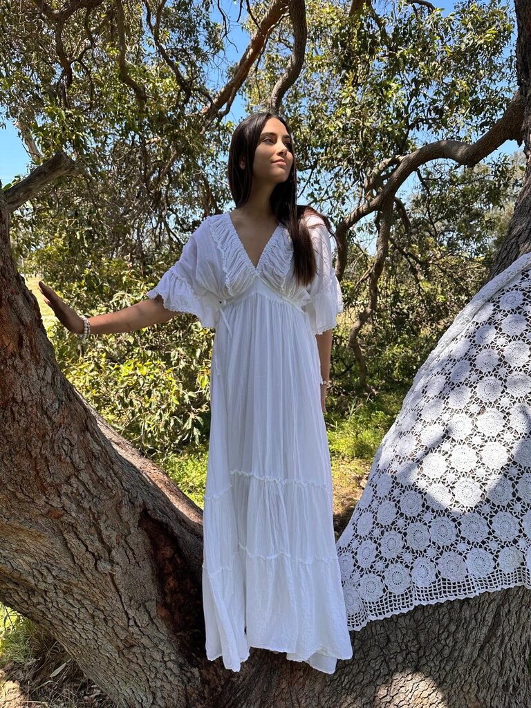 Moon Flower The Label PIPER  WHITE MAXI