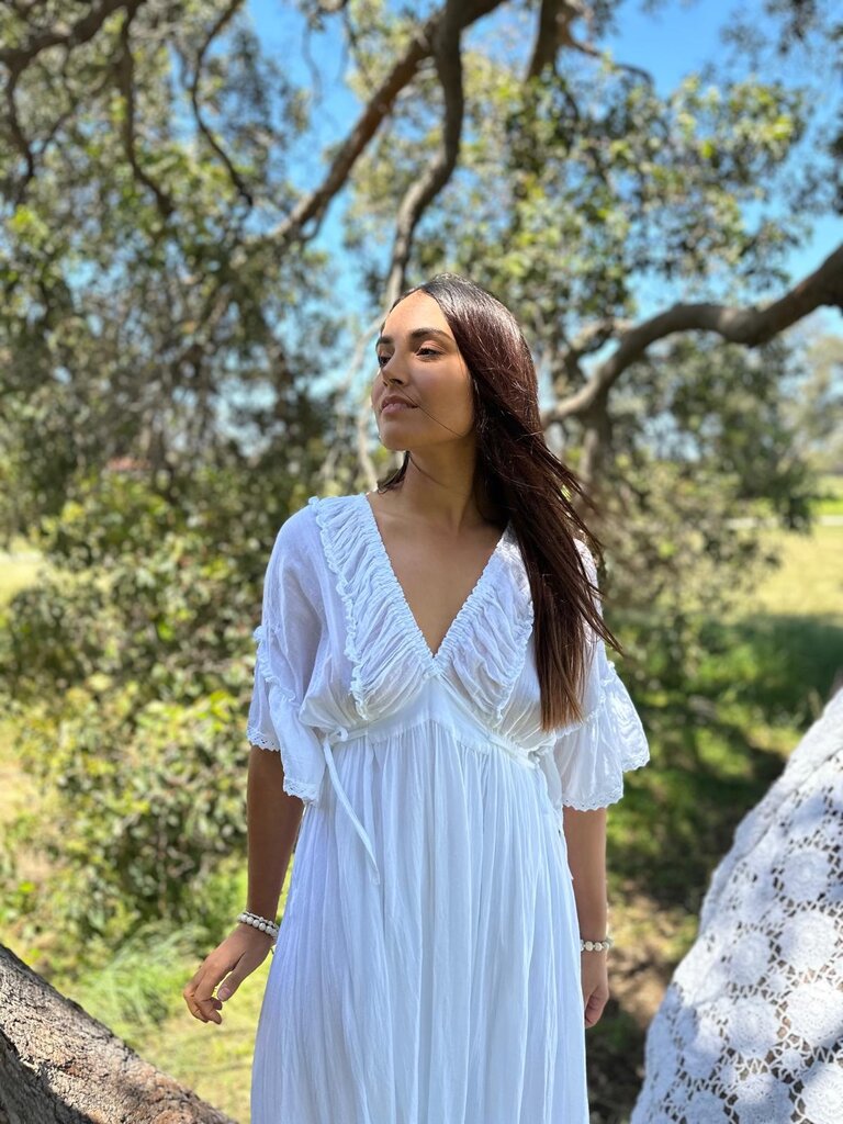 Moon Flower The Label PIPER  WHITE MAXI