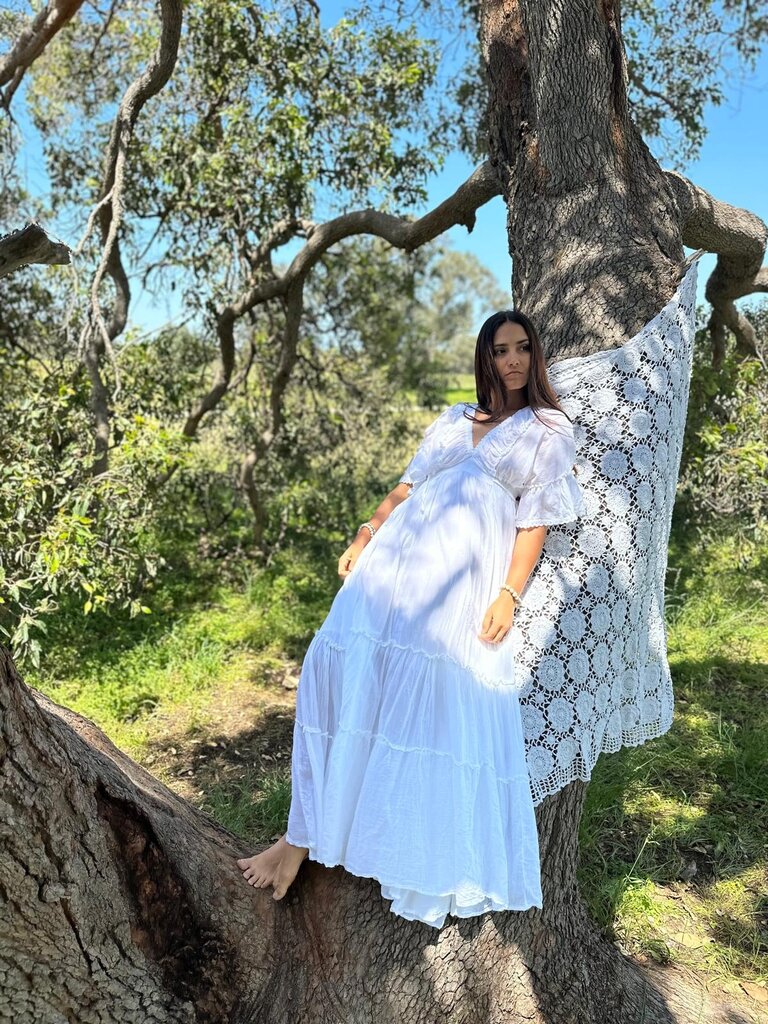 Moon Flower The Label PIPER  WHITE MAXI