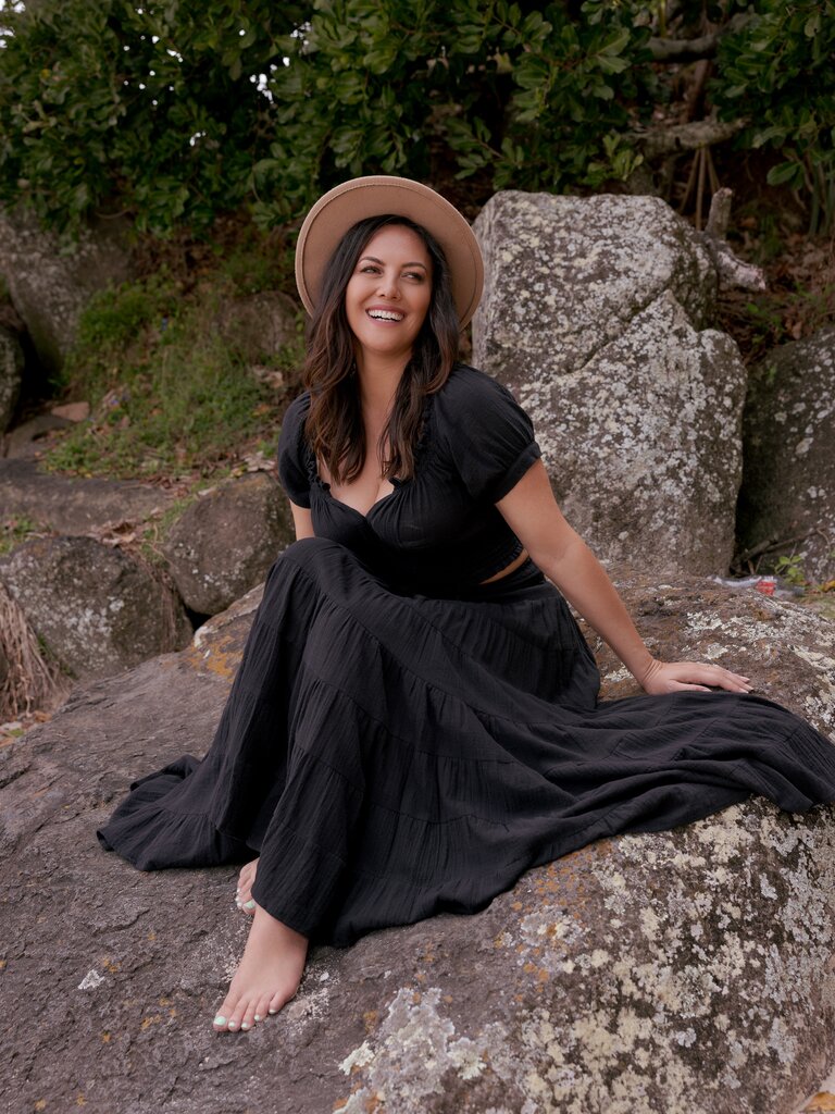 Honey & Stone Co CASSIE BLACK MAXI SKIRT