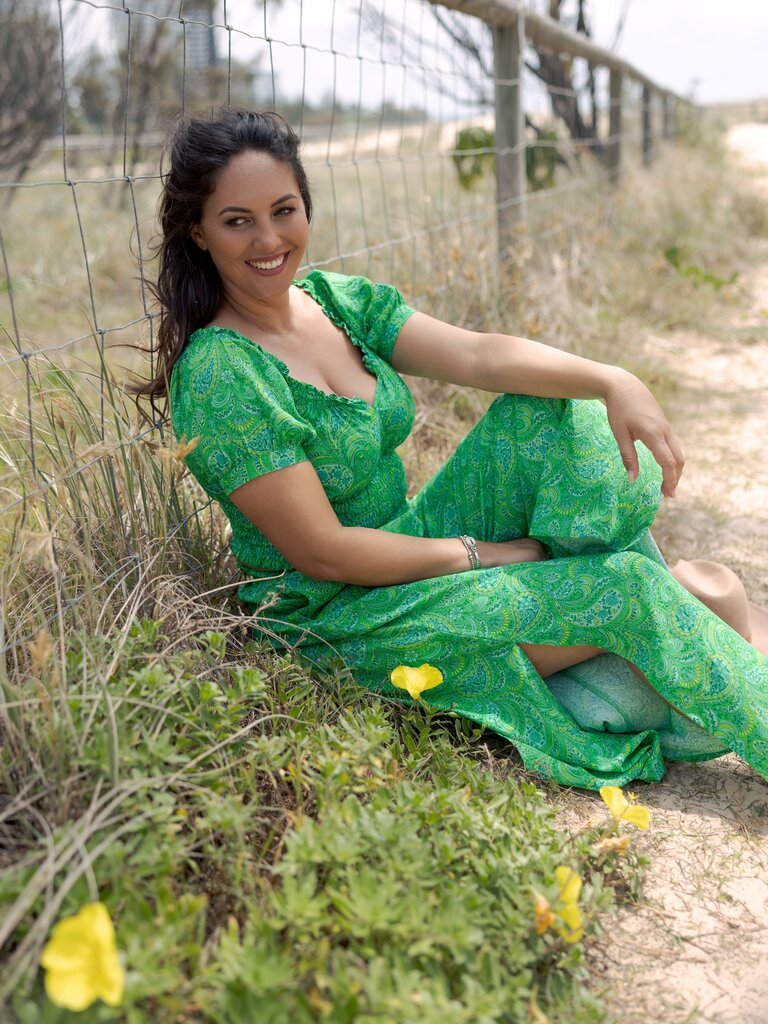 Honey & Stone Co MYA LIME CORDIAL PANTS
