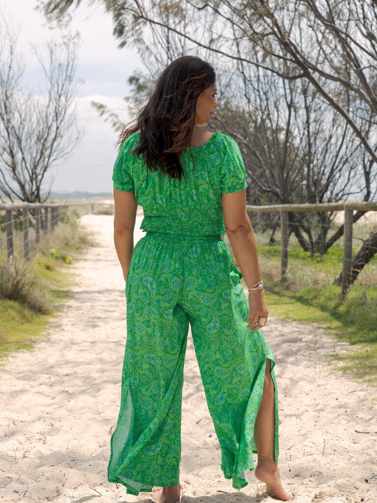 Honey & Stone Co MYA LIME CORDIAL PANTS