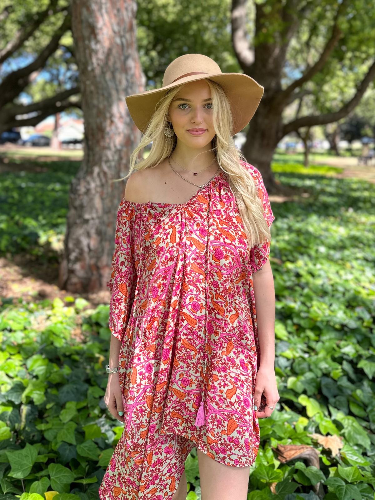 DRESS KAF02 KAFTAN YARROW PRINT