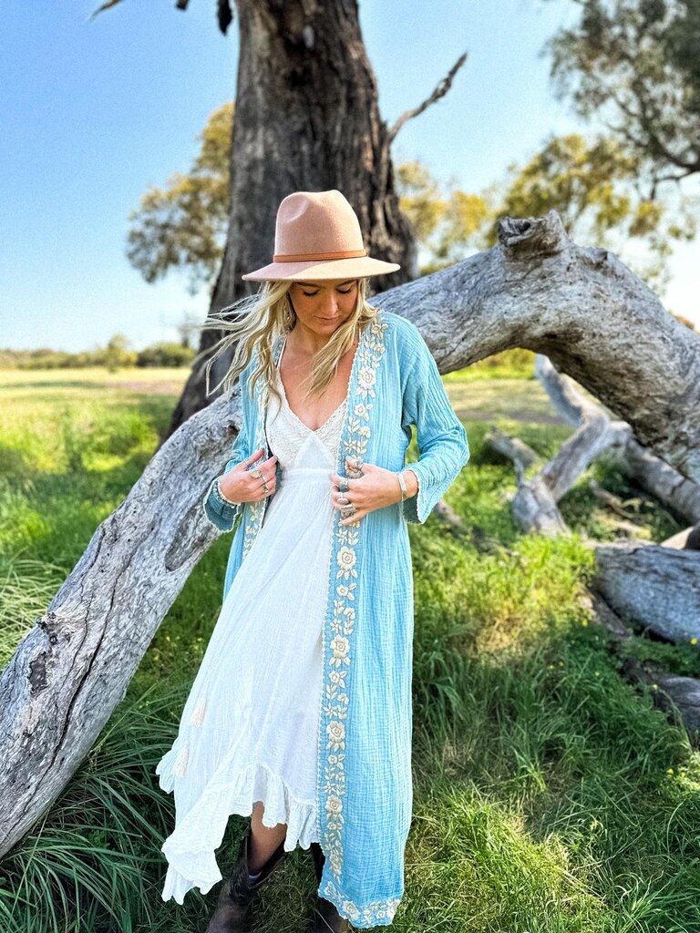 Moon Flower The Label CATALINA OCEAN KIMONO