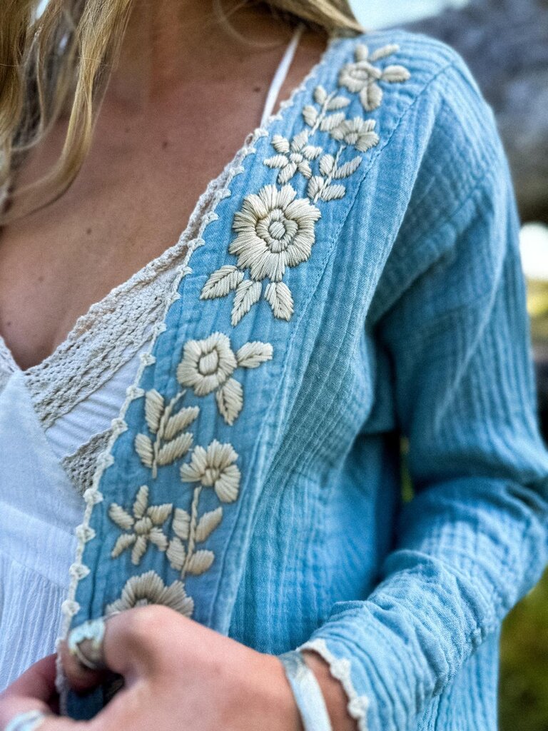 Moon Flower The Label CATALINA OCEAN KIMONO