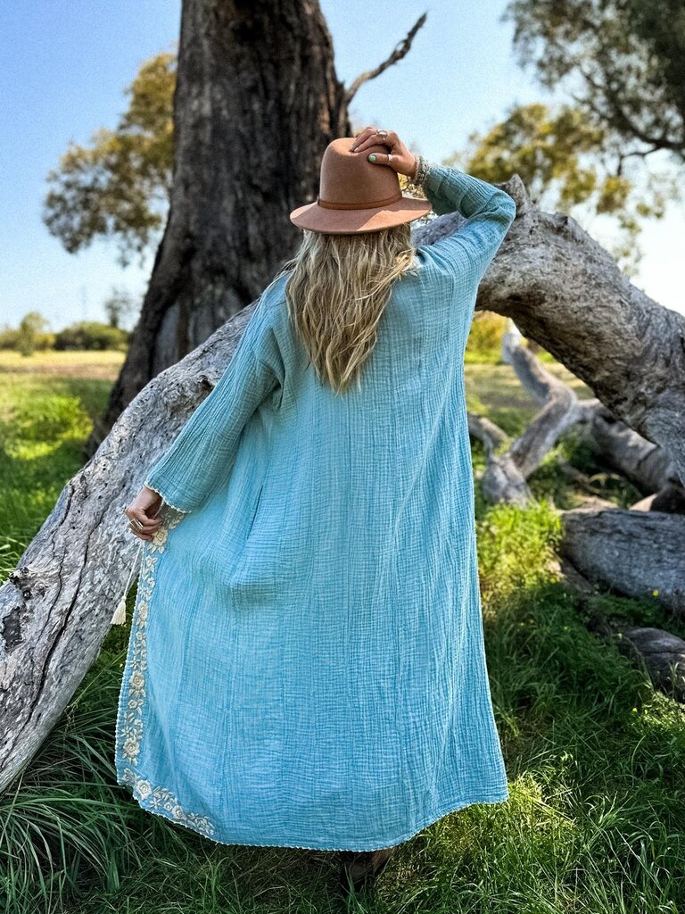 Moon Flower The Label CATALINA OCEAN KIMONO