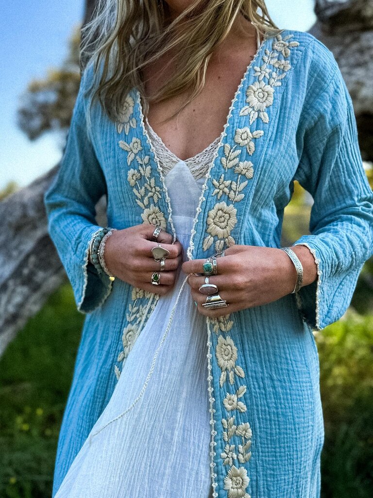 Moon Flower The Label CATALINA OCEAN KIMONO