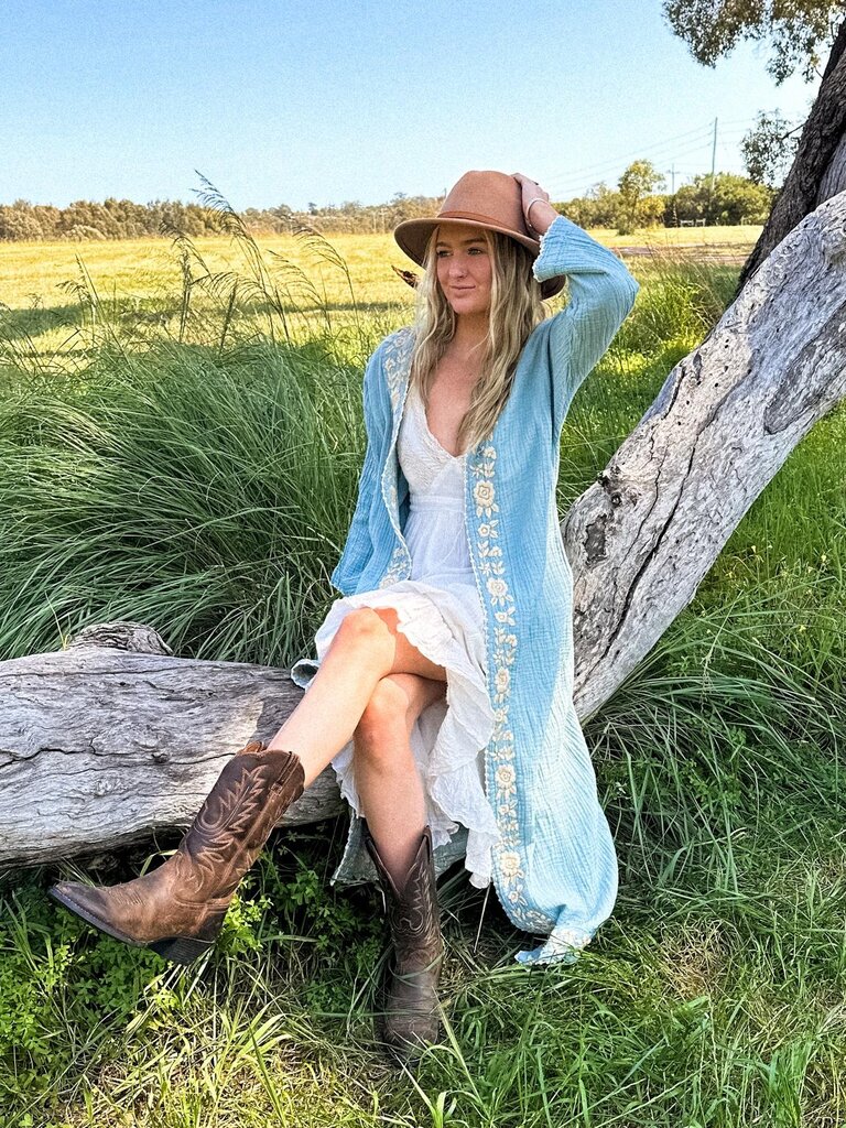 Moon Flower The Label CATALINA OCEAN KIMONO