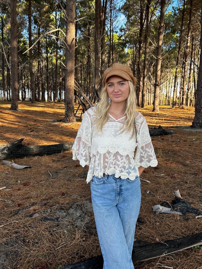 Naked Gypsy ASHBY VINTAGE CREAM TOP