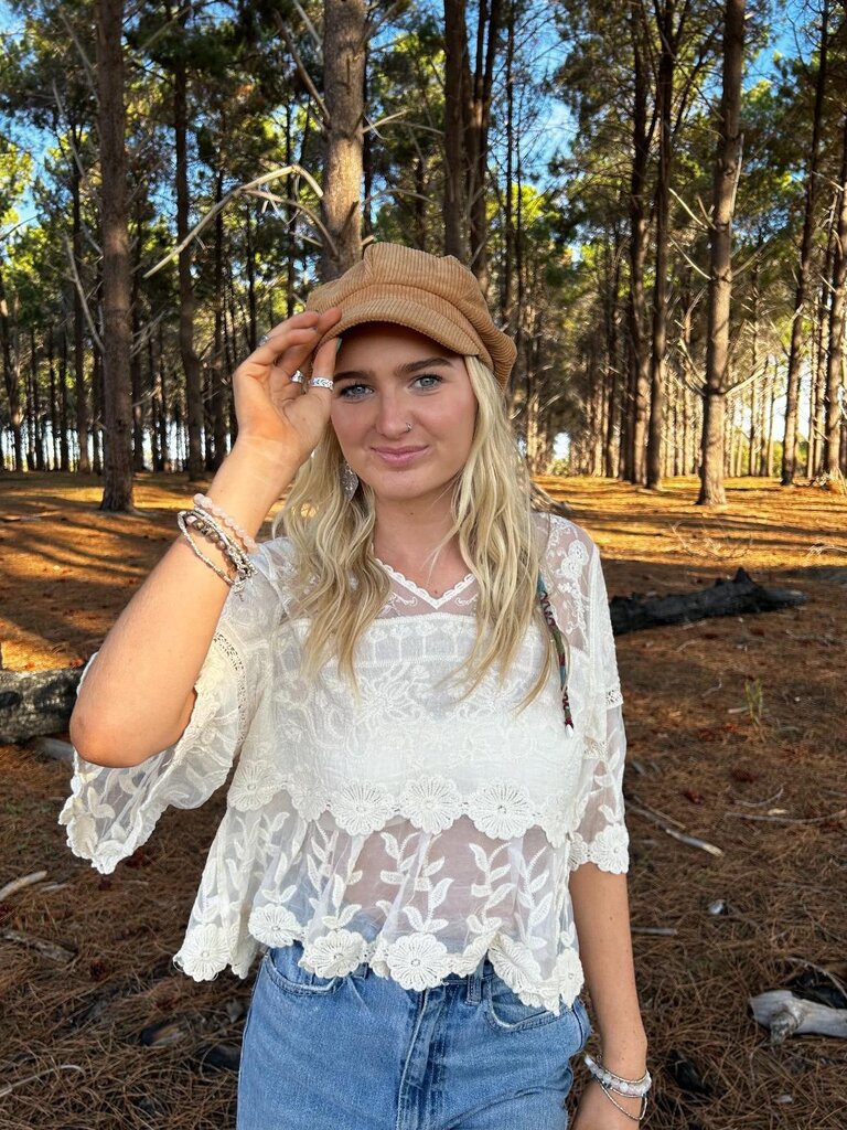 Naked Gypsy ASHBY VINTAGE CREAM TOP