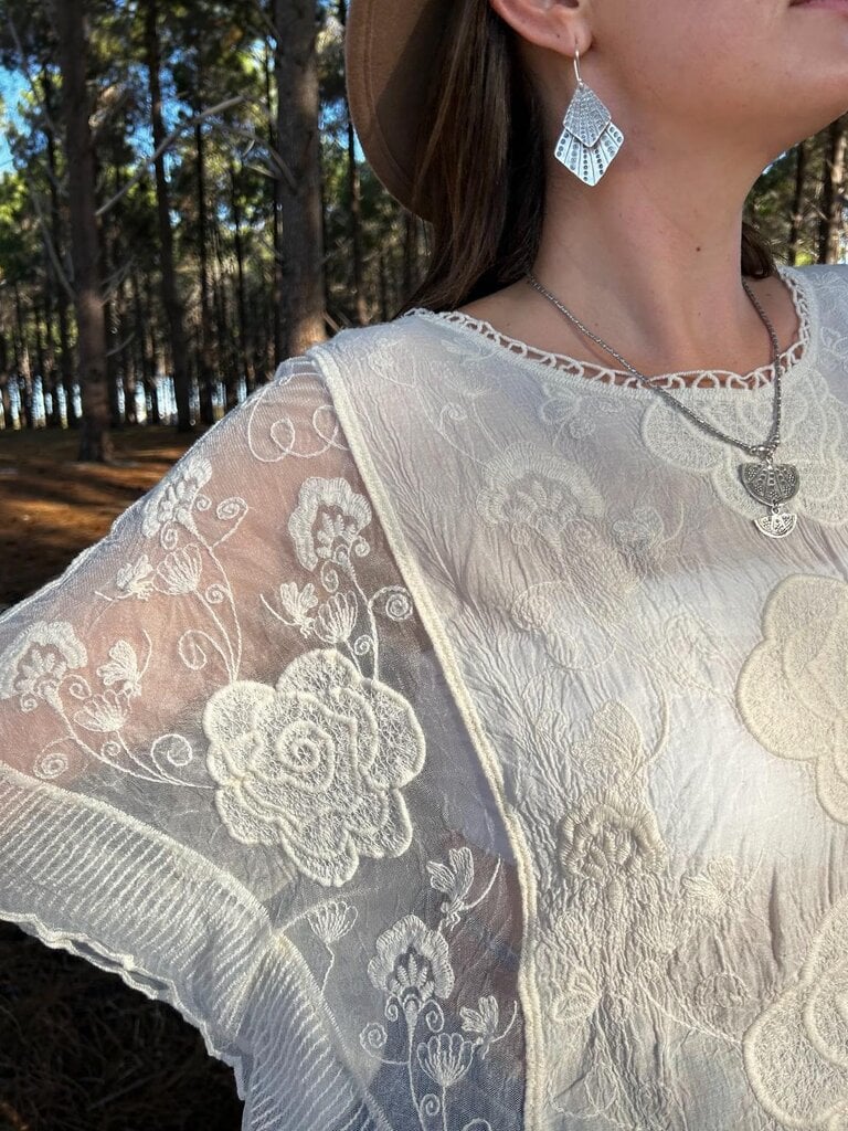 Naked Gypsy ALICIA VINTAGE CREAM TOP