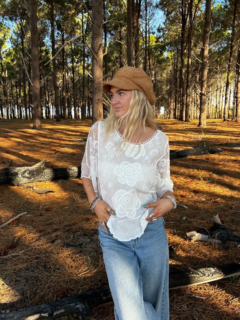 Naked Gypsy ALICIA WHITE TOP