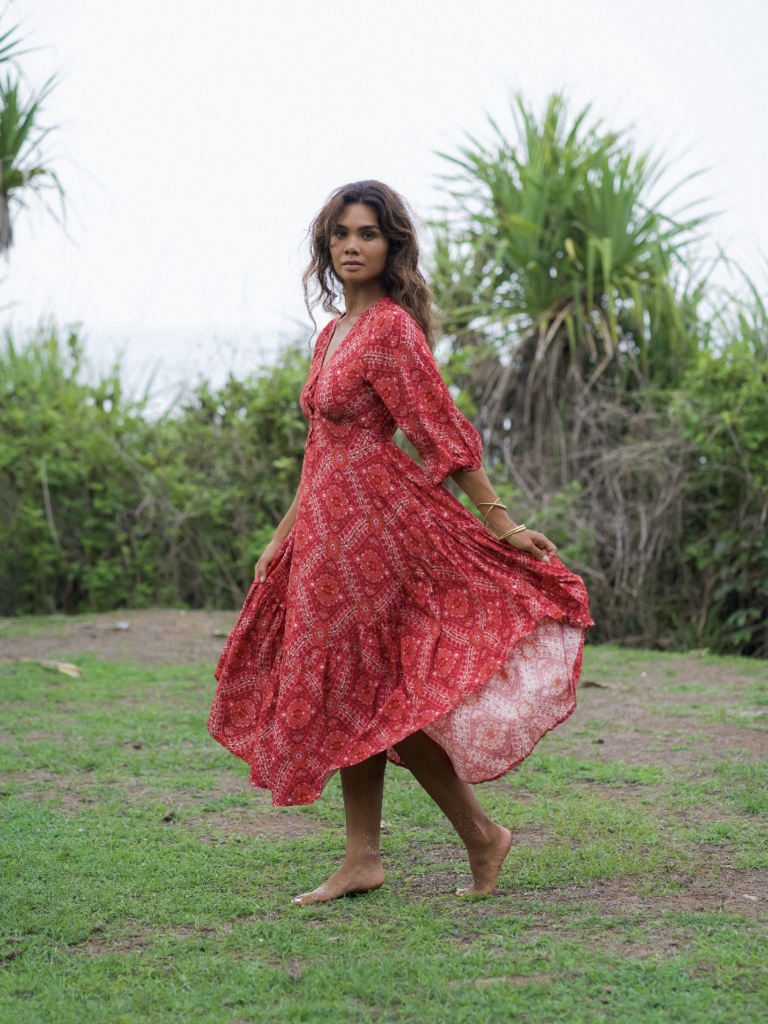 Honey & Stone Co VERA CHERRY RIPE MAXI