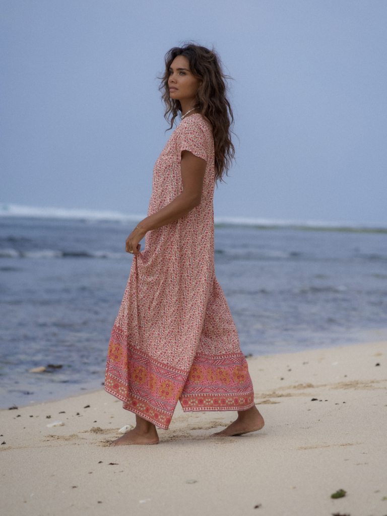 Honey & Stone Co HARLOW HONEYSUCKLE JUMPSUIT