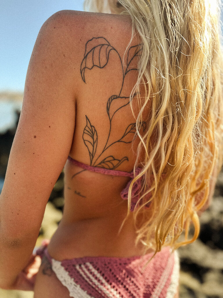 Moon Flower The Label TAYAH TEA ROSE BIKINI