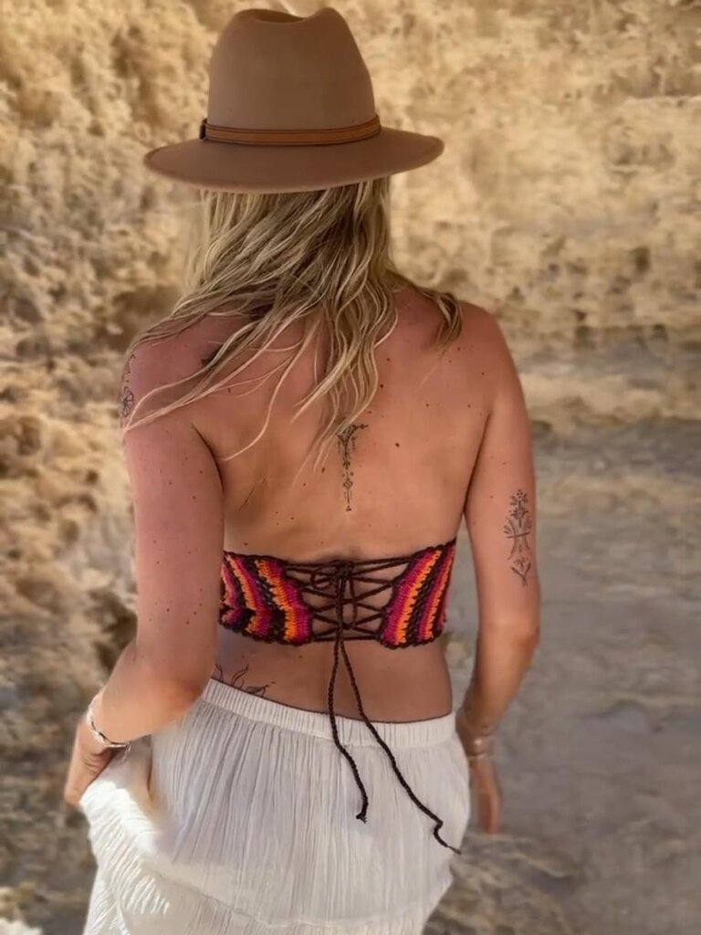 Naked Gypsy BODHI HAPPY DAYS CROCHET TOP