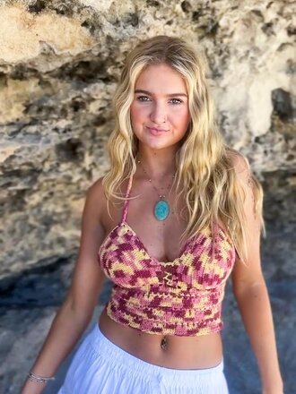 Naked Gypsy BODHI DAIQUIRI CROCHET TOP Naked Gypsy BODHI DAIQUIRI CROCHET TOP