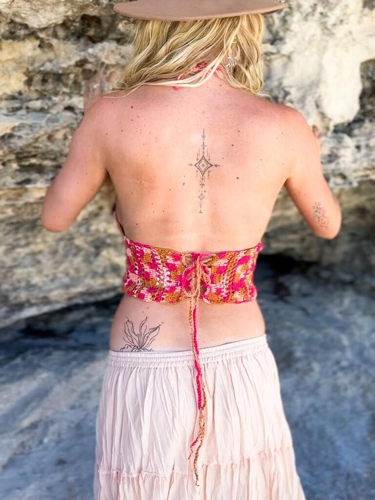 Naked Gypsy BODHI SUNSET CROCHET TOP