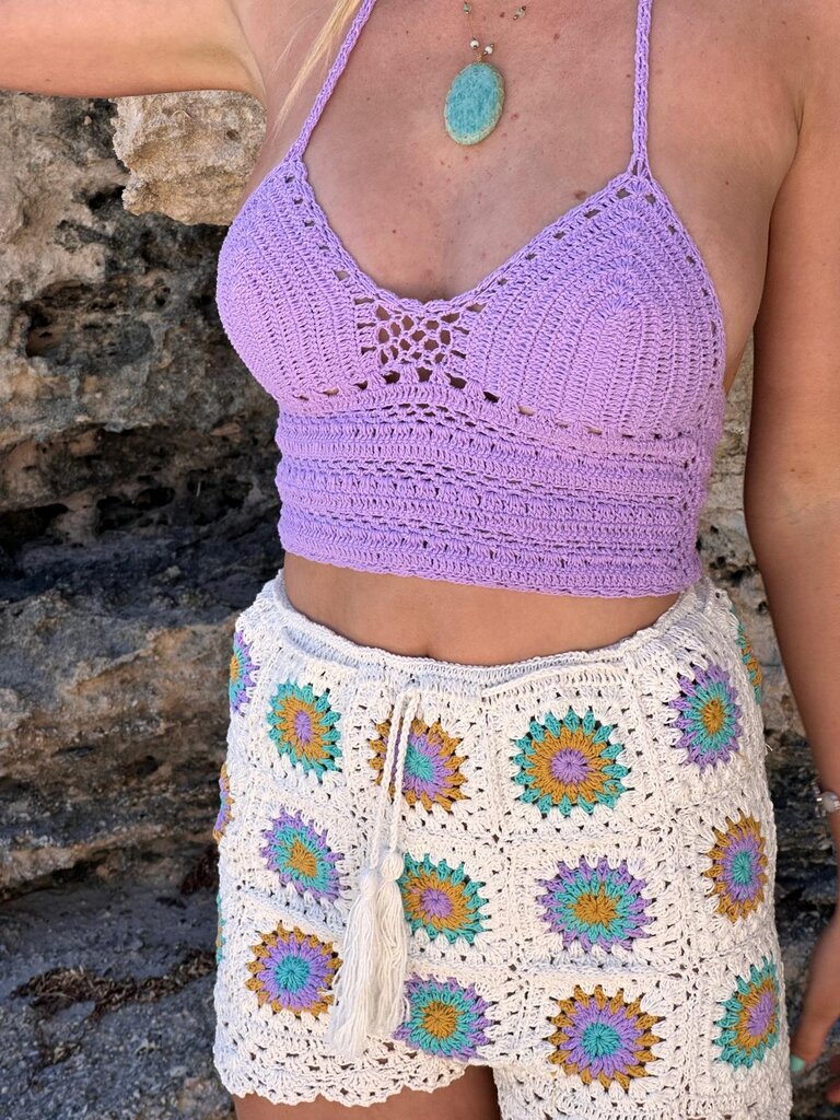 Naked Gypsy BODHI GIA CROCHET SHORTS