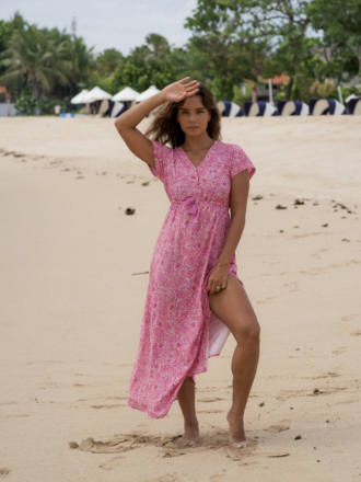 Honey & Stone Co RHIANNON PEACH FIZZ MAXI