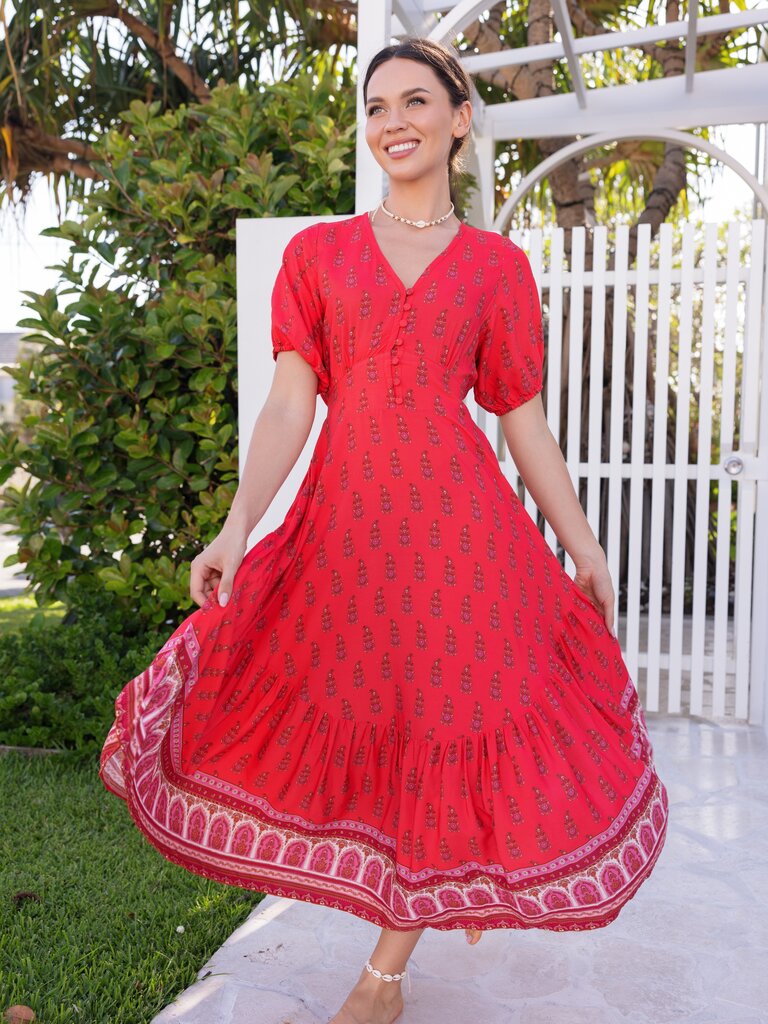 Honey & Stone Co VERA WATERMELON SUGAR MAXI