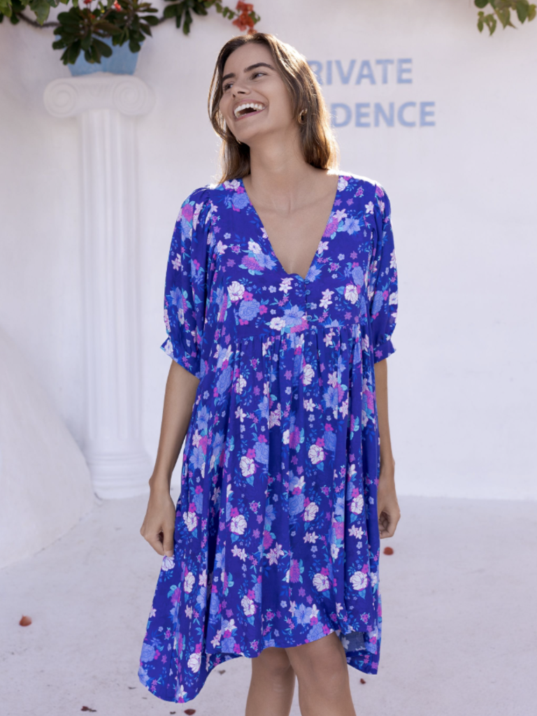 Honey & Stone Co BUTTERFLY INDIGO BLOOM MINI