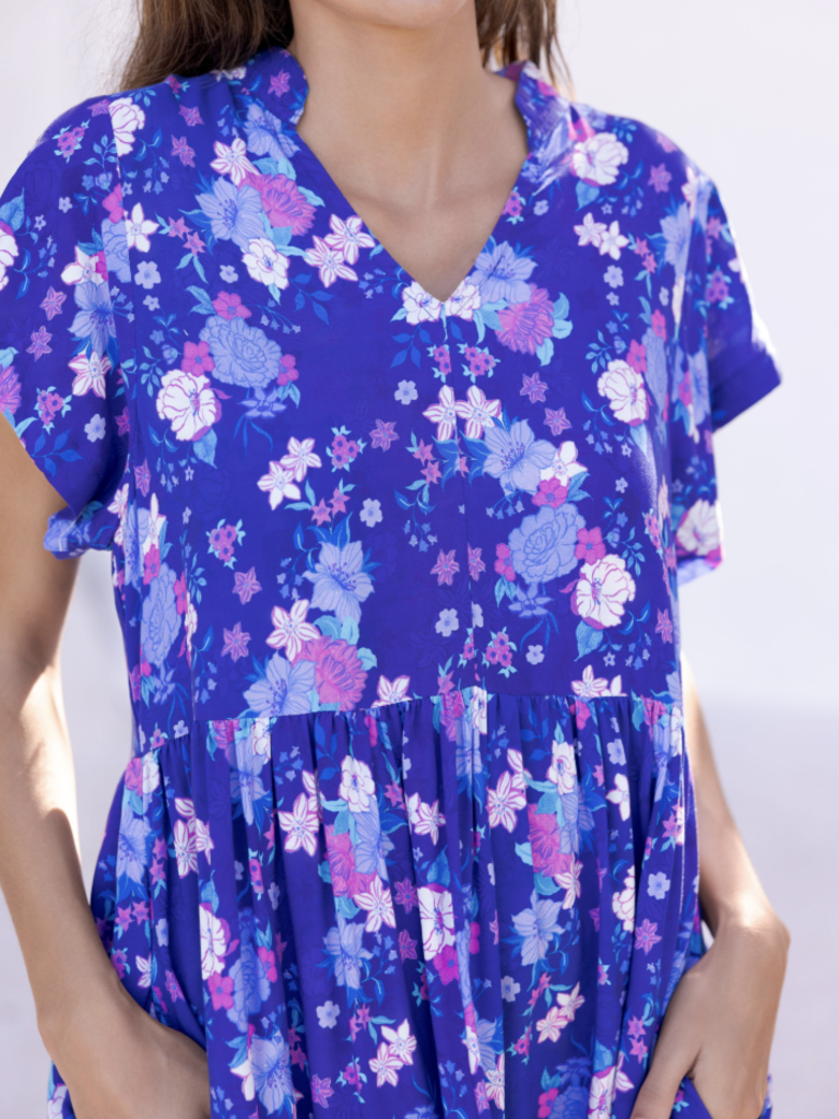 Honey & Stone Co CARA INDIGO BLOOM MINI