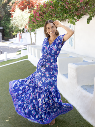Honey & Stone Co NOLA INDIGO BLOOM MAXI