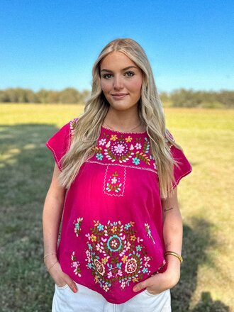 Moon Flower The Label EMILIA PINK TOP