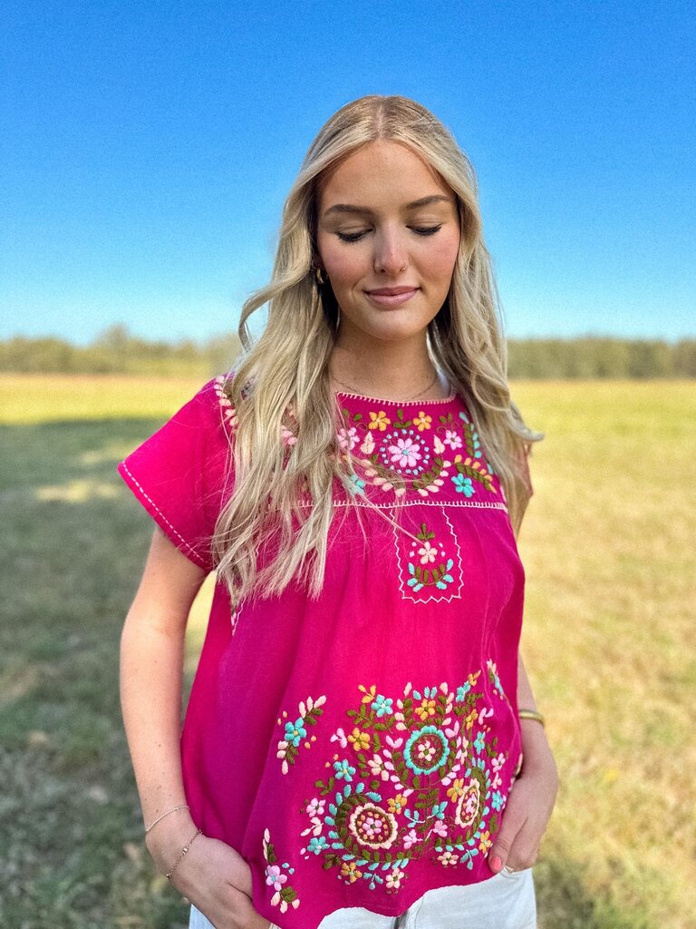 Moon Flower The Label EMILIA PINK TOP