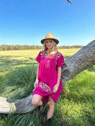 Moon Flower The Label LUCIA PINK MIDI