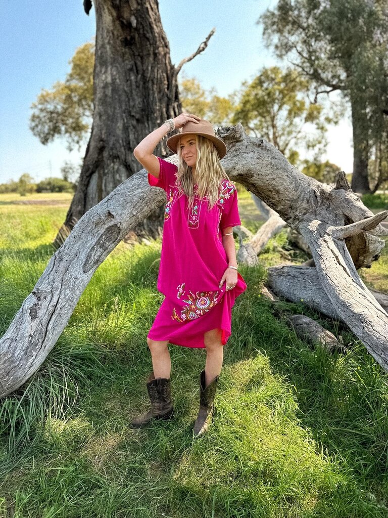Moon Flower The Label LUCIA PINK MIDI