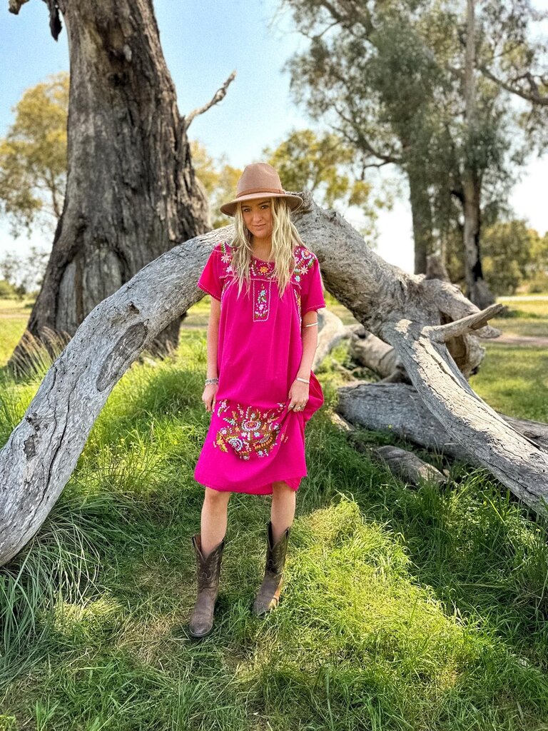 Moon Flower The Label LUCIA PINK MIDI