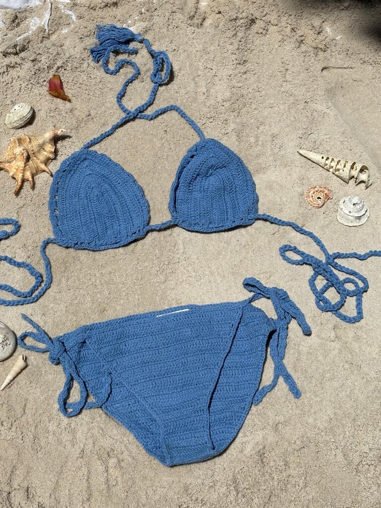 Moon Flower The Label BINDI CORN FLOWER CROCHET BIKINI