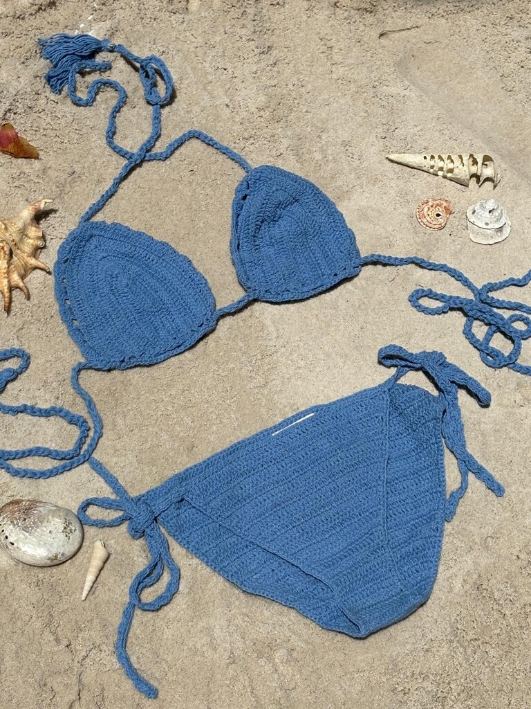 Moon Flower The Label BINDI CORN FLOWER CROCHET BIKINI