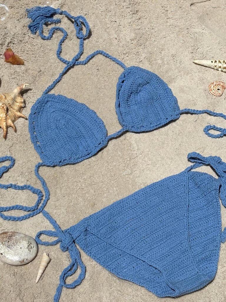 Moon Flower The Label BINDI CORN FLOWER CROCHET BIKINI