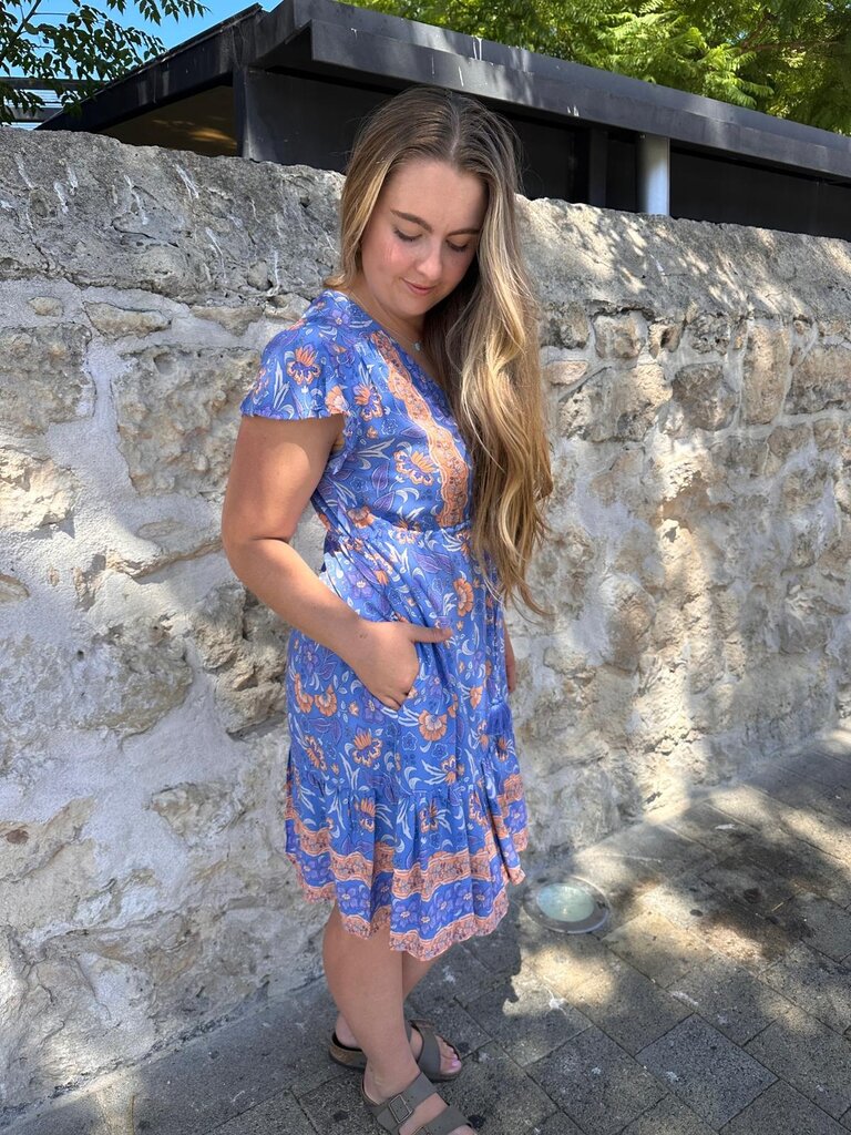 Naked Gypsy CALI OCEAN MINI DRESS