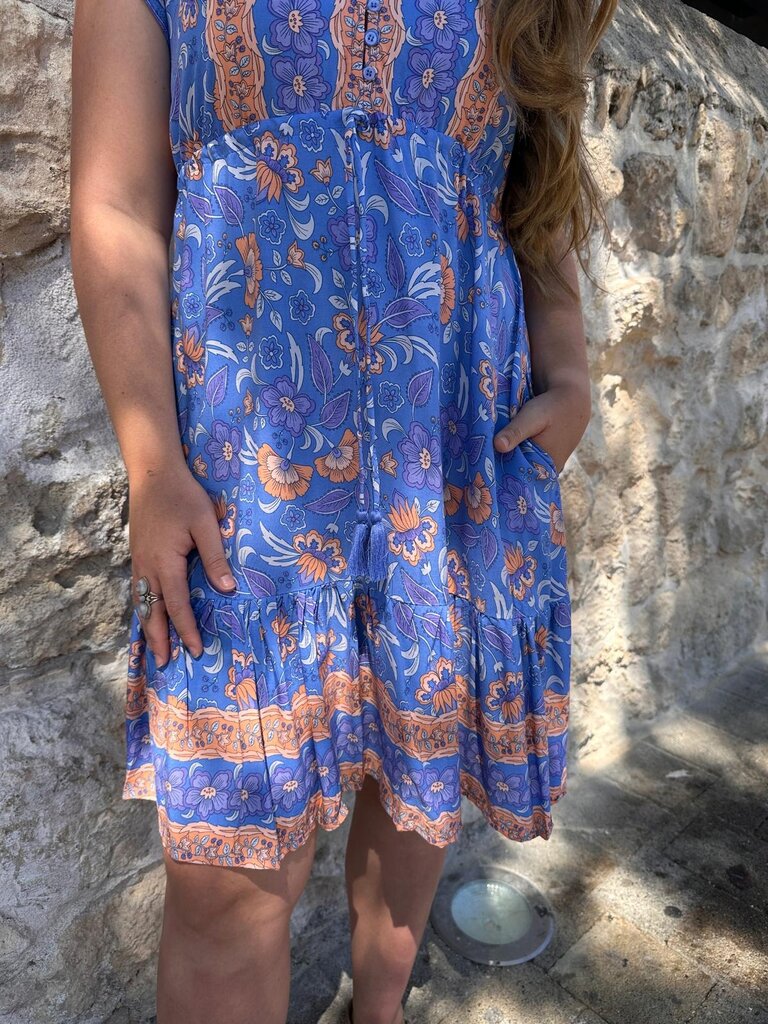 Naked Gypsy CALI OCEAN MINI DRESS