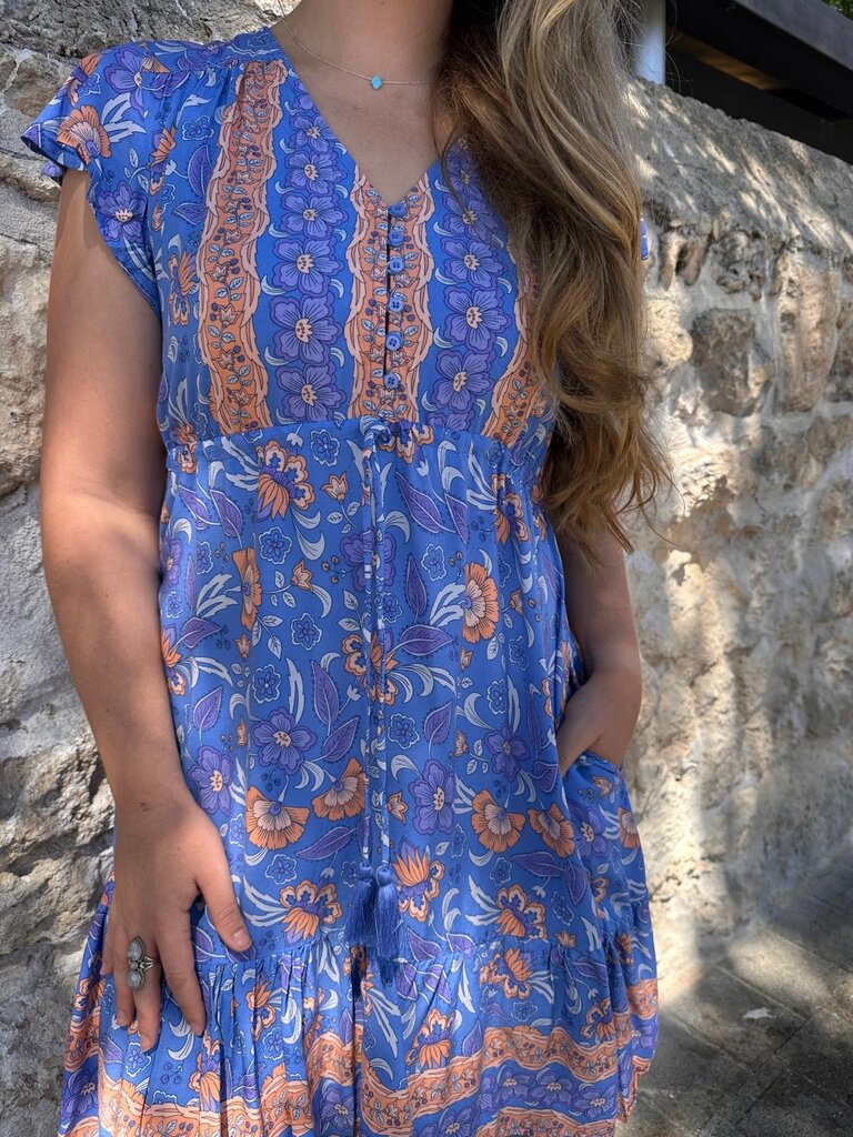 Naked Gypsy CALI OCEAN MINI DRESS
