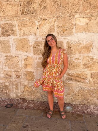 Naked Gypsy CALI SUNSET MINI DRESS