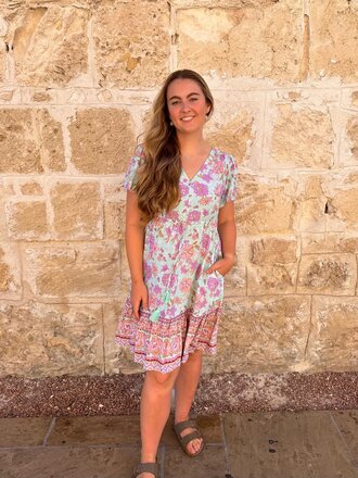 Honey & Stone Co FRIEDA MINT FLORAL MINI