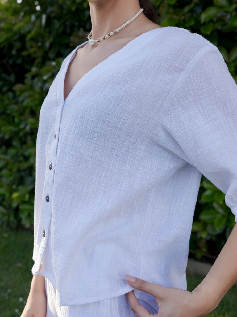 Honey & Stone Co FRAYA WHITE TOP