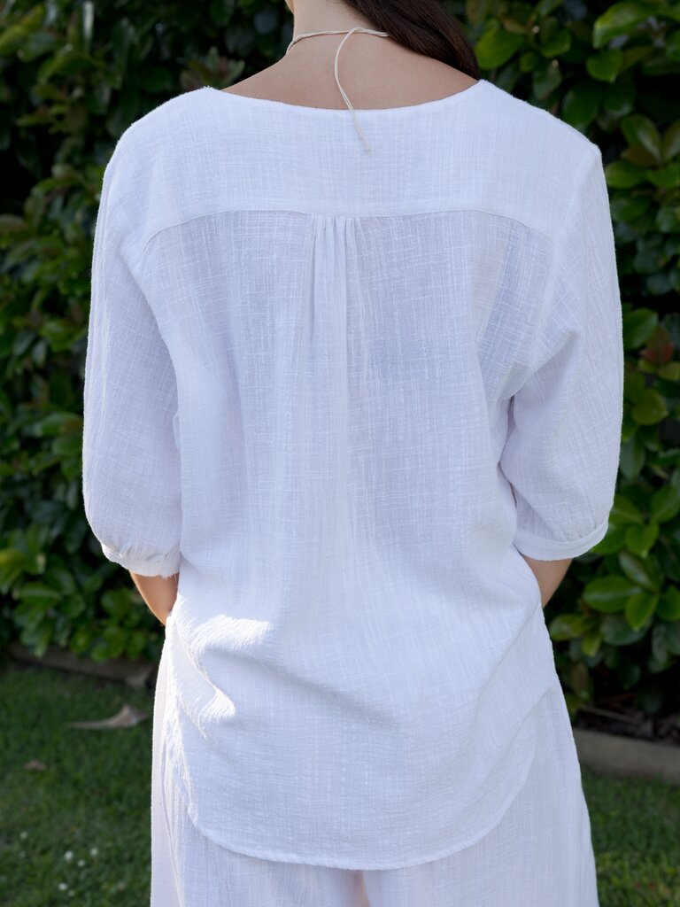 Honey & Stone Co FRAYA WHITE TOP