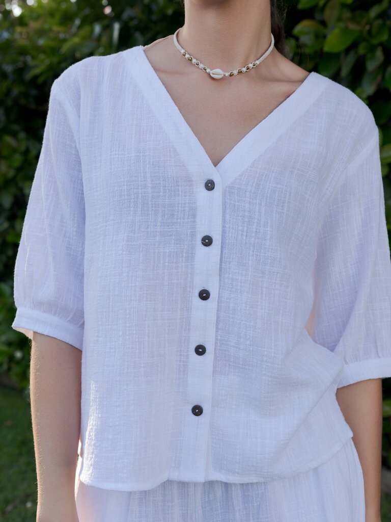 Honey & Stone Co FRAYA WHITE TOP