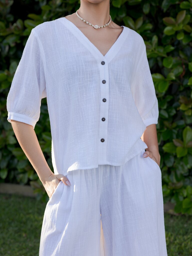 Honey & Stone Co FRAYA WHITE TOP